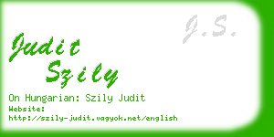 judit szily business card